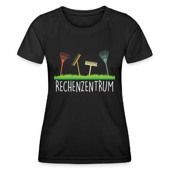 Gärtner Rechenzentrum als Hobbygärtner im Garten - Frauen Funktions-T-Shirt - Schwarz - Vorne - AI Model Female 172 light (172cm)