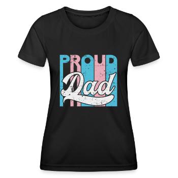 Stolzer Vater Trans Lgbt Rechte Lgbt Stolz Mama - Frauen Funktions-T-Shirt - Schwarz - Vorne - AI Model Female 172 light (172cm)