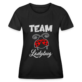 Team Ladybug Science Students Entomologist - Women's Functional T-Shirt - black - Front - AI Model Female 172 light (172cm)