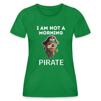 Kein Morgen Pirat Abenteuer auf hoher See - Frauen Funktions-T-Shirt - Kelly Green - Vorne - AI Model Female 172 dark (172cm)