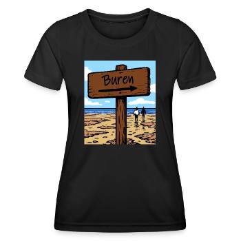 Buren Ameland Resort - Women's Functional T-Shirt - black - Front - AI Model Female 172 light (172cm)