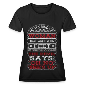 Femme Princesse Girlish - T-shirt sport Femme - noir - Devant - AI Model Female 172 light (172cm)