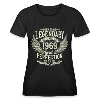 Legendary since 1969 Vintage Vintage Birthday - Women's Functional T-Shirt - black - Front - AI Model Female 172 light (172cm)