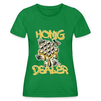 Honig Dealer - Frauen Funktions-T-Shirt - Kelly Green - Vorne - AI Model Female 172 dark (172cm)