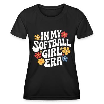 Softball Sports Joueur de softball - T-shirt sport Femme - noir - Devant - AI Model Female 172 light (172cm)