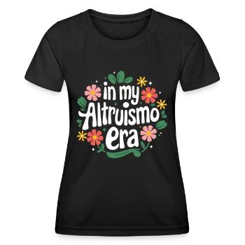 Altruisme Don désintéressé Donner d’école - T-shirt sport Femme - noir - Devant - AI Model Female 172 light (172cm)