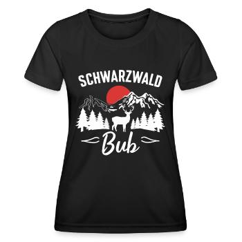 Forêt-Noire Forêt-Noire du Bade-Wurtemberg - T-shirt sport Femme - noir - Devant - AI Model Female 172 light (172cm)
