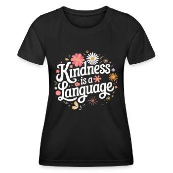 Altruisme Don désintéressé Donner d’école - T-shirt sport Femme - noir - Devant - AI Model Female 172 light (172cm)