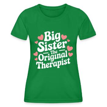 Sister Sibling Family - Women's Functional T-Shirt - kelly green - Front - AI Model Female 172 dark (172cm)