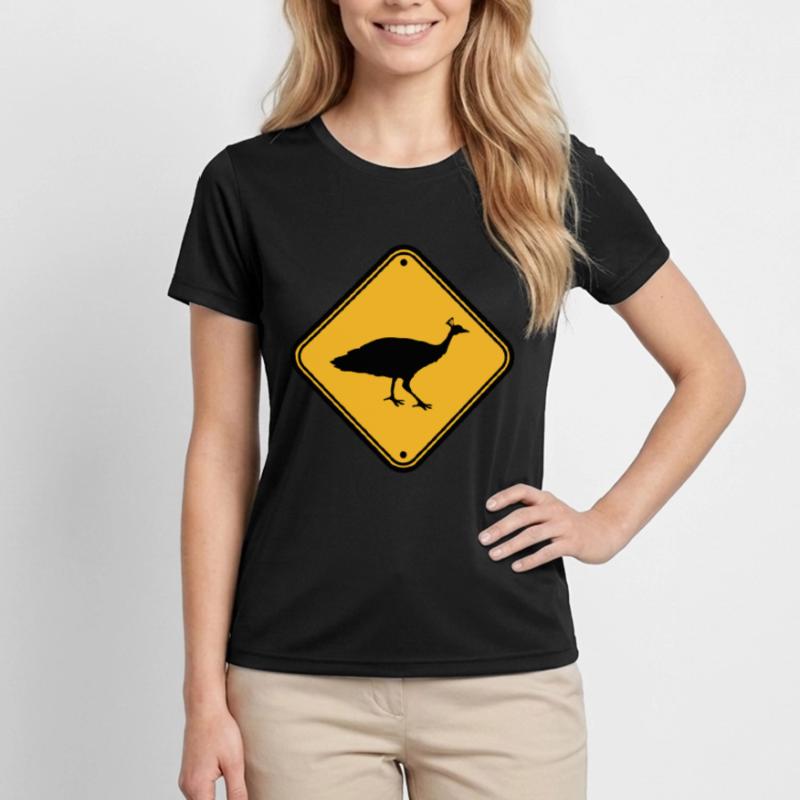 Shield danger caution caution note zone area Women's Functional T-Shirt