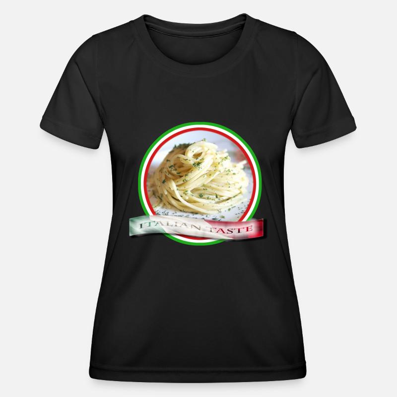 Spaghetti, Italian taste - Women's Functional T-Shirt - black