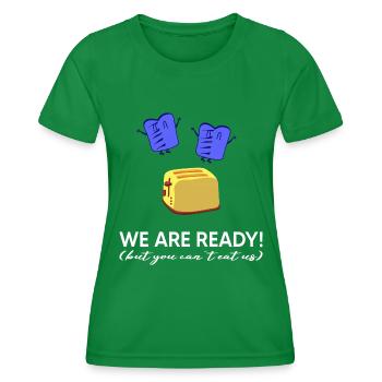 ukraine slava ukraini zelenskyi ukrainian - Women's Functional T-Shirt - kelly green - Front - AI Model Female 172 dark (172cm)