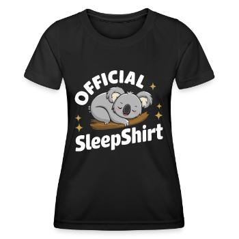 Koala Koala Koala Ours Koala Animal - T-shirt sport Femme - noir - Devant - AI Model Female 172 light (172cm)