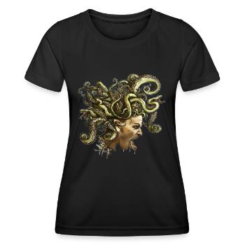Medusa.png - Frauen Funktions-T-Shirt - Schwarz - Vorne - AI Model Female 172 light (172cm)