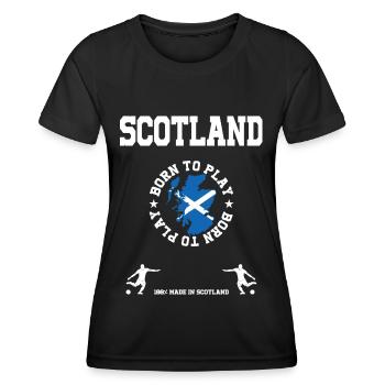 Schottland - Frauen Funktions-T-Shirt - Schwarz - Vorne - AI Model Female 172 light (172cm)