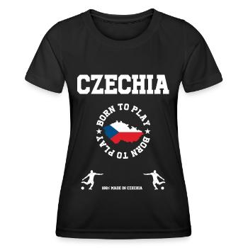 Tschechien - Frauen Funktions-T-Shirt - Schwarz - Vorne - AI Model Female 172 light (172cm)