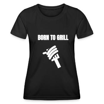 Born to grill - Women's Functional T-Shirt - black - Front - AI Model Female 172 light (172cm)