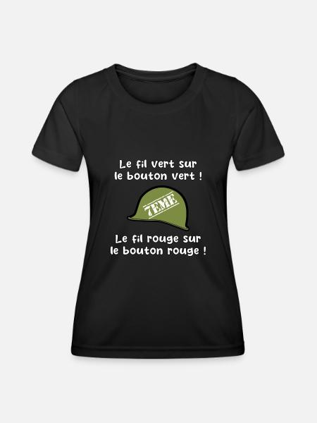 septième compagnie, militaire, militaire humour - T-shirt sport Femme - noir
