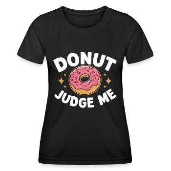 Donut Donuts Candy Bagel - Women's Functional T-Shirt - black - Front - AI Model Female 172 light (172cm)