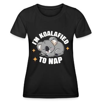 Koala Koala Koala Ours Koala Animal - T-shirt sport Femme - noir - Devant - AI Model Female 172 light (172cm)