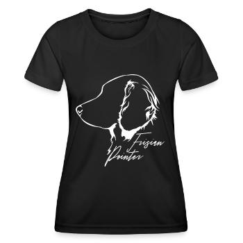 FRISIAN POINTER Profil Chiens Wilsigns - T-shirt sport Femme - noir - Devant - AI Model Female 172 light (172cm)