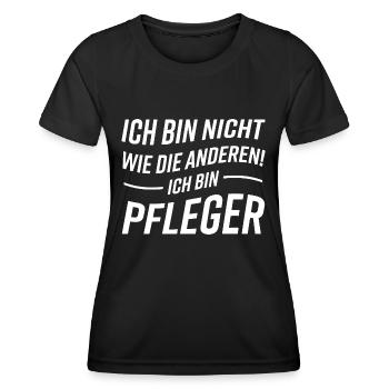 Pfleger Altenpfleger Krankenschwester - Frauen Funktions-T-Shirt - Schwarz - Vorne - AI Model Female 172 light (172cm)