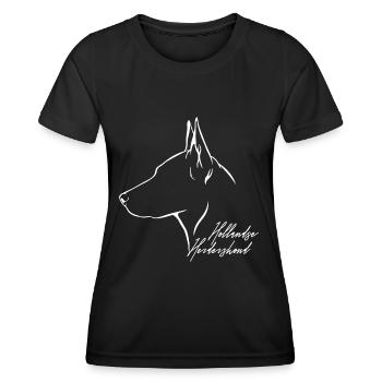 HOLLANDSE HERDERSHOND Profile Dogs Dog Wilsigns - Women's Functional T-Shirt - black - Front - AI Model Female 172 light (172cm)
