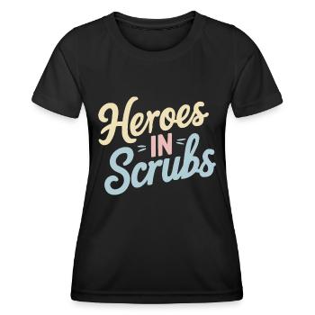 nurse in intensive care, - Women's Functional T-Shirt - black - Front - AI Model Female 172 light (172cm)