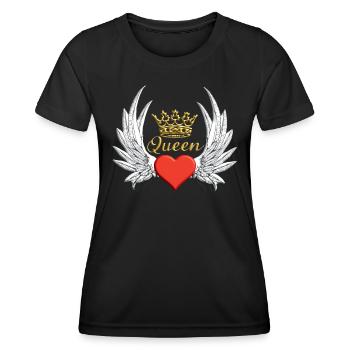 Saying design for the partner love - Women's Functional T-Shirt - black - Front - AI Model Female 172 light (172cm)