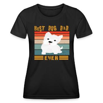 Conception de chien pour les amoureux des animaux de compagnie - T-shirt sport Femme - noir - Devant - AI Model Female 172 light (172cm)