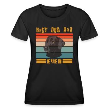 Conception de chien pour les amoureux des animaux de compagnie - T-shirt sport Femme - noir - Devant - AI Model Female 172 light (172cm)