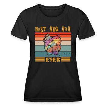 Conception de chien pour les amoureux des animaux de compagnie - T-shirt sport Femme - noir - Devant - AI Model Female 172 light (172cm)