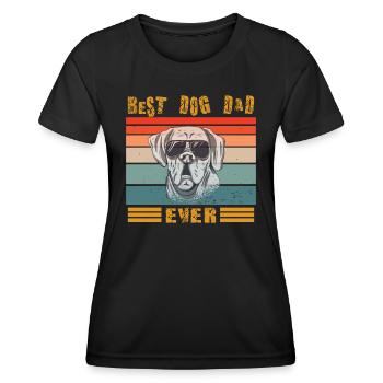 Conception de chien pour les amoureux des animaux de compagnie - T-shirt sport Femme - noir - Devant - AI Model Female 172 light (172cm)