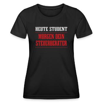 Lustiger Spruch Nerd für Studenten - Frauen Funktions-T-Shirt - Schwarz - Vorne - AI Model Female 172 light (172cm)