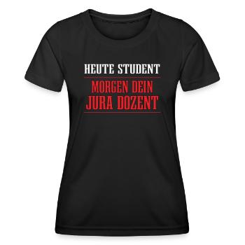 Lustiger Spruch Nerd für Studenten - Frauen Funktions-T-Shirt - Schwarz - Vorne - AI Model Female 172 light (172cm)