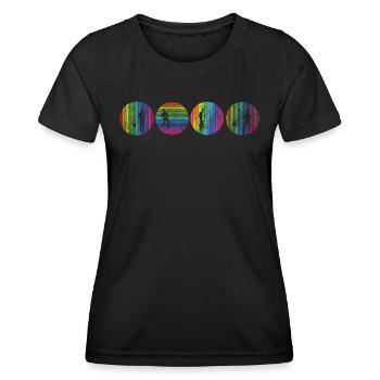 Angler Gift Idea Hobby Fishing - T-shirt sport Femme - noir - Devant - AI Model Female 172 light (172cm)