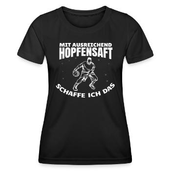 Basketball Geschenkidee Sport Design - Frauen Funktions-T-Shirt - Schwarz - Vorne - AI Model Female 172 light (172cm)