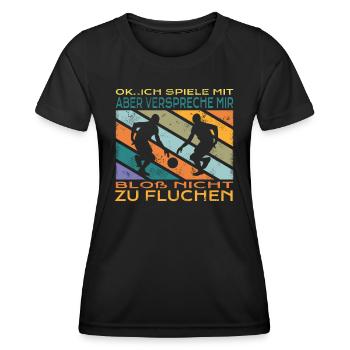 Basketball Geschenkidee Sport Design - Frauen Funktions-T-Shirt - Schwarz - Vorne - AI Model Female 172 light (172cm)