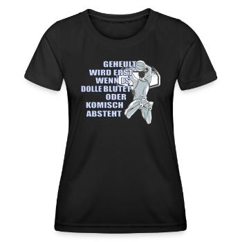 Basketball Geschenkidee Sport Design - Frauen Funktions-T-Shirt - Schwarz - Vorne - AI Model Female 172 light (172cm)