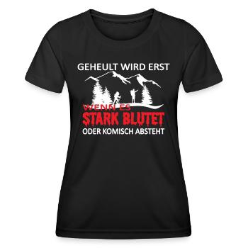 Wandern Zubehör Wanderer Motiv - Frauen Funktions-T-Shirt - Schwarz - Vorne - AI Model Female 172 light (172cm)