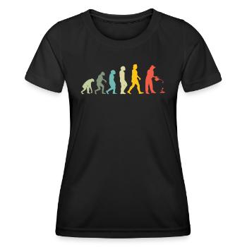 Accessoires jardinier Motif de jardin - T-shirt sport Femme - noir - Devant - AI Model Female 172 light (172cm)