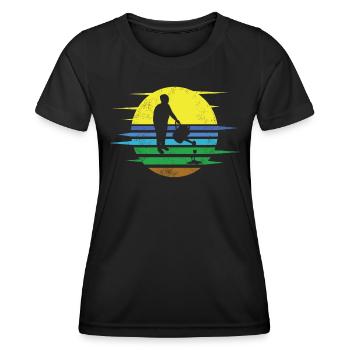 Accessoires jardinier Motif de jardin - T-shirt sport Femme - noir - Devant - AI Model Female 172 light (172cm)