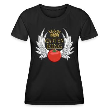 Accessoires jardinier Motif de jardin - T-shirt sport Femme - noir - Devant - AI Model Female 172 light (172cm)