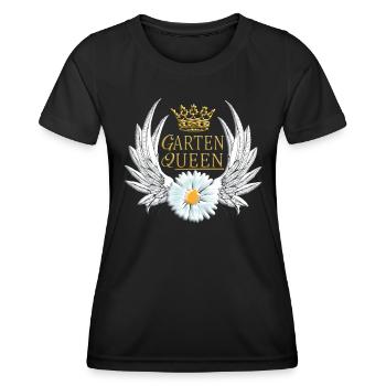 Accessoires jardinier Motif de jardin - T-shirt sport Femme - noir - Devant - AI Model Female 172 light (172cm)