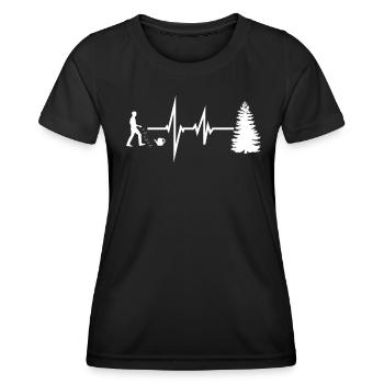 Accessoires jardinier Motif de jardin - T-shirt sport Femme - noir - Devant - AI Model Female 172 light (172cm)