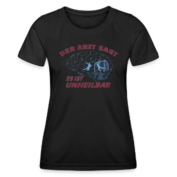 Handball Zubehör handballer Motiv - Frauen Funktions-T-Shirt - Schwarz - Vorne - AI Model Female 172 light (172cm)