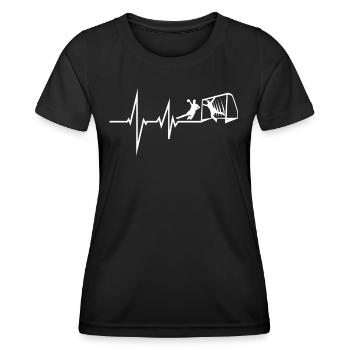 Accessoires de handball motif handball - T-shirt sport Femme - noir - Devant - AI Model Female 172 light (172cm)