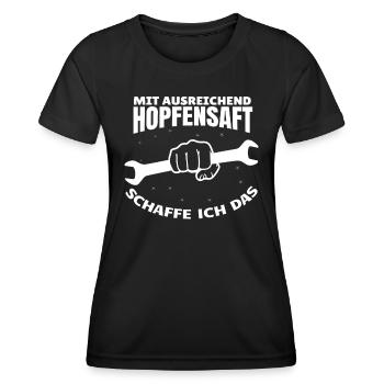 Heimwerker Geschenkidee Handwerker - Frauen Funktions-T-Shirt - Schwarz - Vorne - AI Model Female 172 light (172cm)