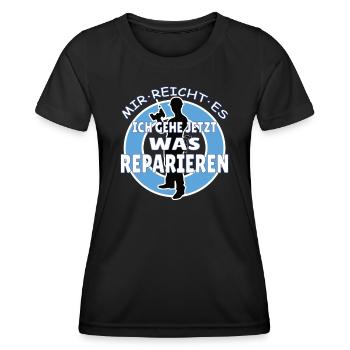 Heimwerker Geschenkidee Handwerker - Frauen Funktions-T-Shirt - Schwarz - Vorne - AI Model Female 172 light (172cm)