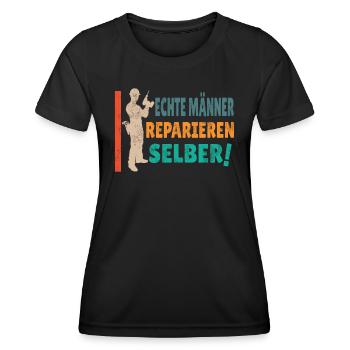Heimwerker Geschenkidee Handwerker - Frauen Funktions-T-Shirt - Schwarz - Vorne - AI Model Female 172 light (172cm)